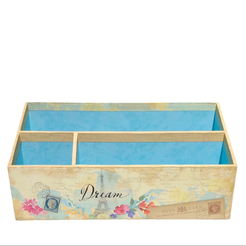 Pooch & Sweetheart Paris Dream Large Letter File Desk Organizer Caddy (73541)